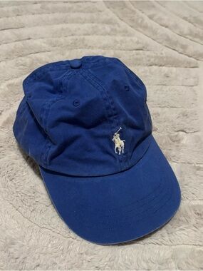 Ralph Lauren Polo Baseball Cap in Deep Blue with White Logo